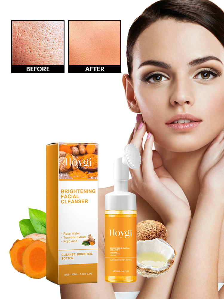 Turmeric Facial Cleanser: Deeply cleanses the facial skin, fades acne marks and pimple marks, moisturizes the skin, brightens the complexion, and rejuvenates the skin.
