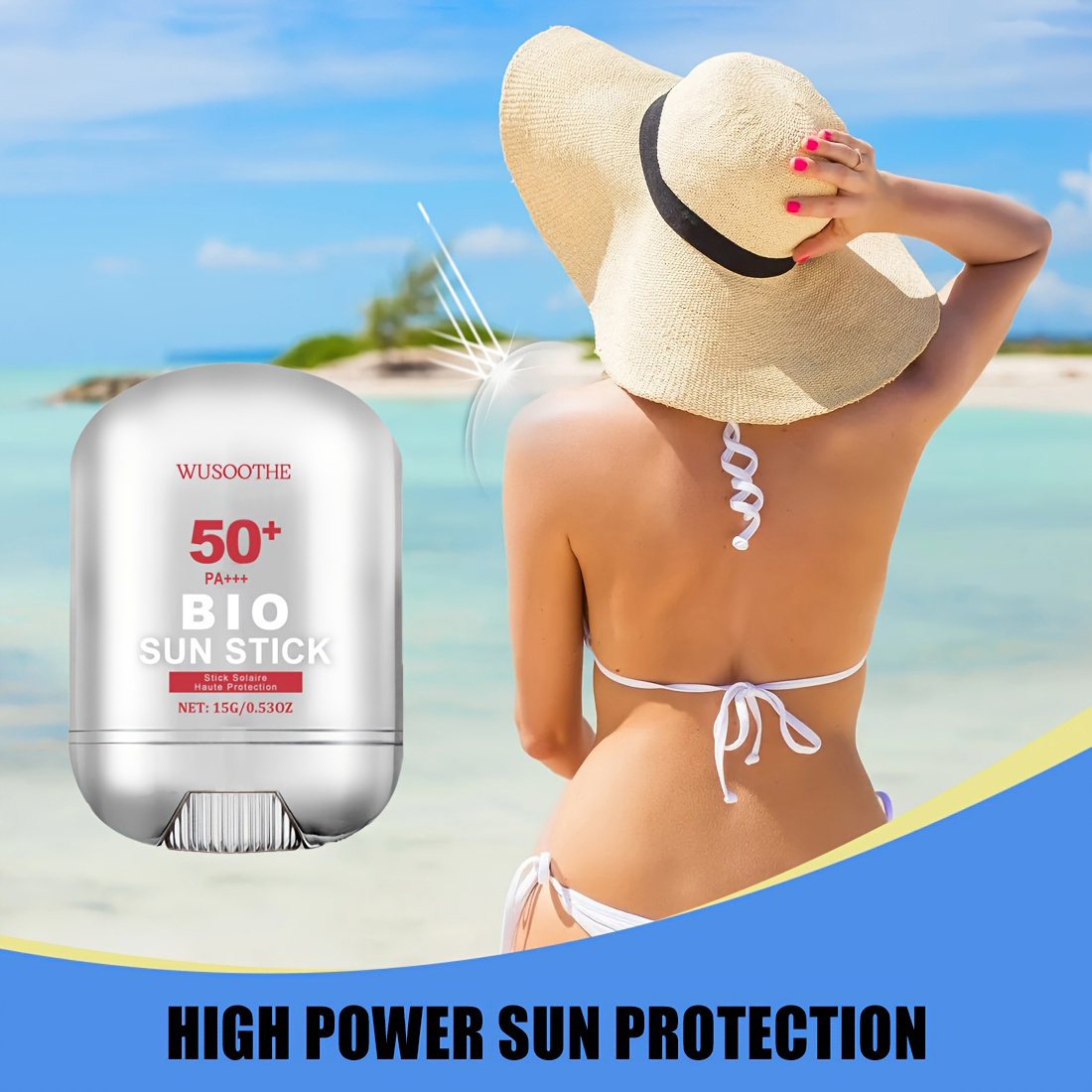 7PCS, Affordable PA+++ Sunscreen Sticks, Bio Sun Stick Unisex Beach Protection Waterproof Sunscreen Stick Refreshing, non-greasy, easy to apply, SPF50+, 15g/stick