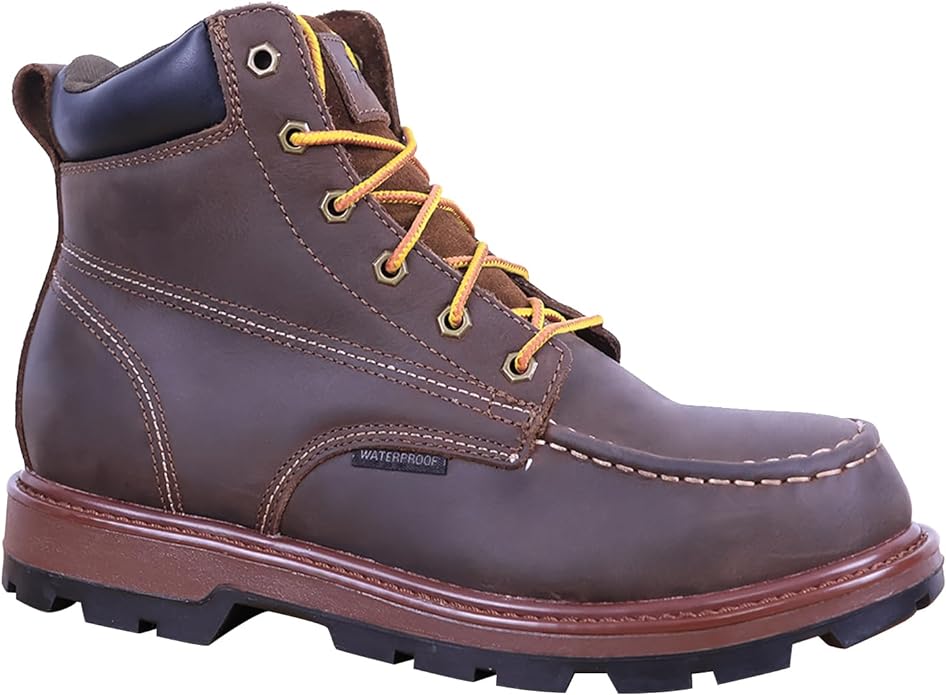 Womens Steel Toe Work Boots With 2 Insoles Waterproof Insulated Non Slip & Oil Resistant ASTM