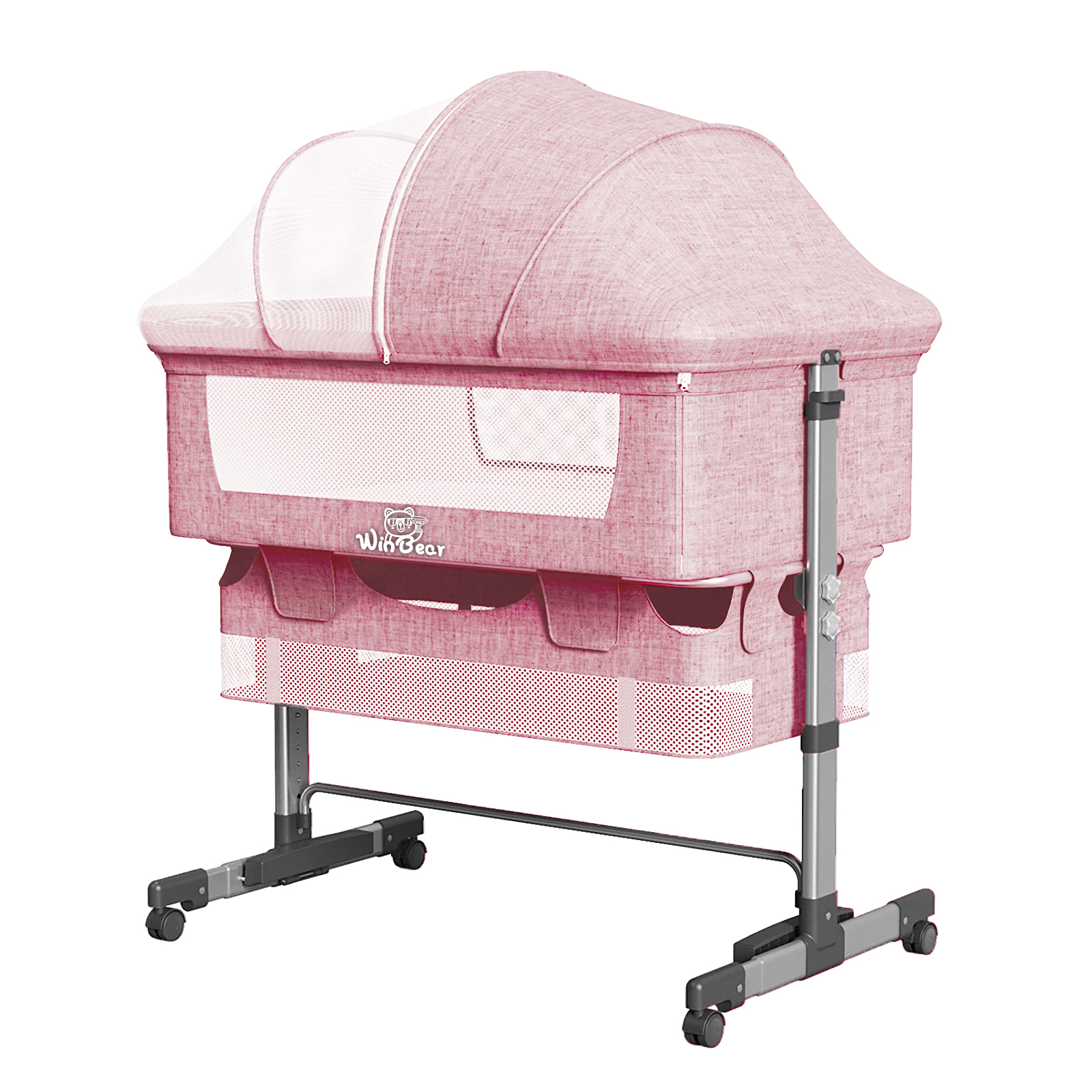 Baby Bassinet, Bedside Sleeper,Foldable Baby Bed to Bed, Adjustable Portable Bed for Infant/Baby/Newborn