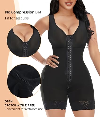 Fajas Colombianas Shapewear for Women Tummy Control Post Surgery Full Body Shaper Butt Lifter with Zipper Crotch skimsbodysuits solleonnewfajascurve elegant figure fajas melibelt bodysuitfajashaper