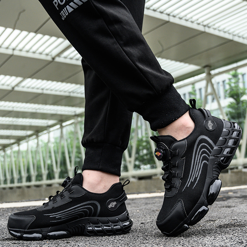 Steel Toe Shoes for Men Women Composite Toe Work Sneakers Indestructible Safety Tennis Shoes Lightweight Breathable Construction Sneakers Puncture Proof Air Cushion Ergonomic Design