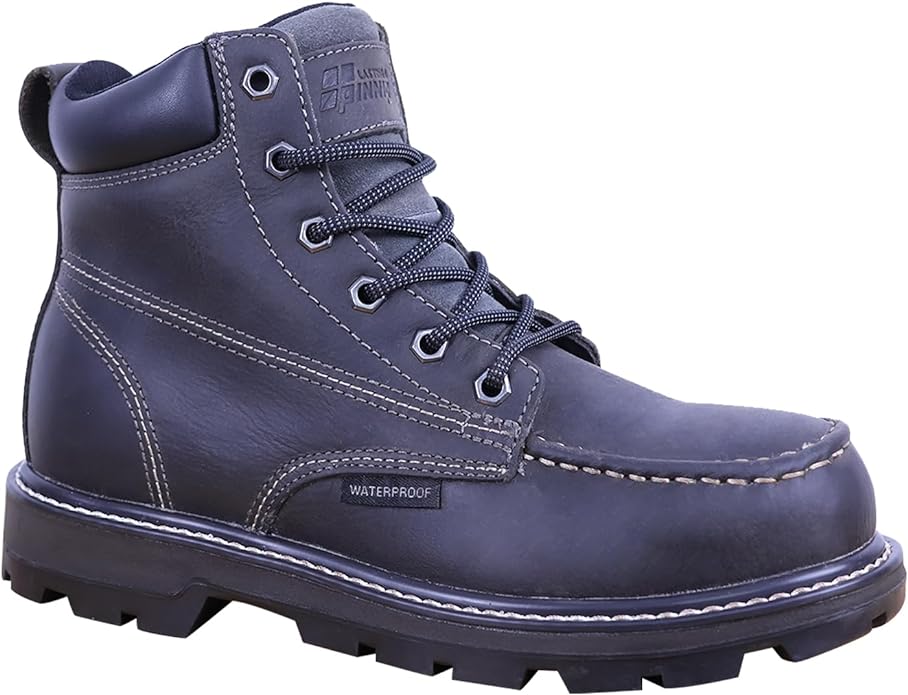 Womens Steel Toe Work Boots With 2 Insoles Waterproof Insulated Non Slip & Oil Resistant ASTM