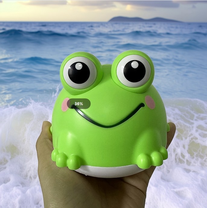 Children's water toys, cute fun spray toys, cute frog shape bath bath Summer water toys, parent-child interaction gift, Summer water play essential, SAFE and drop-resistant