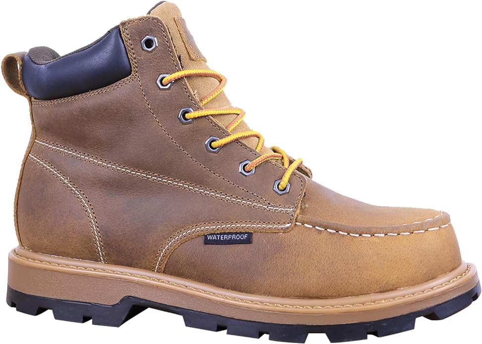 Womens Steel Toe Work Boots With 2 Insoles Waterproof Insulated Non Slip & Oil Resistant ASTM