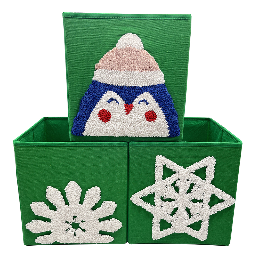 Premium Embroidered Christmas 10.5-inch Organizer 3pcs, Bake the Christmas Spirit