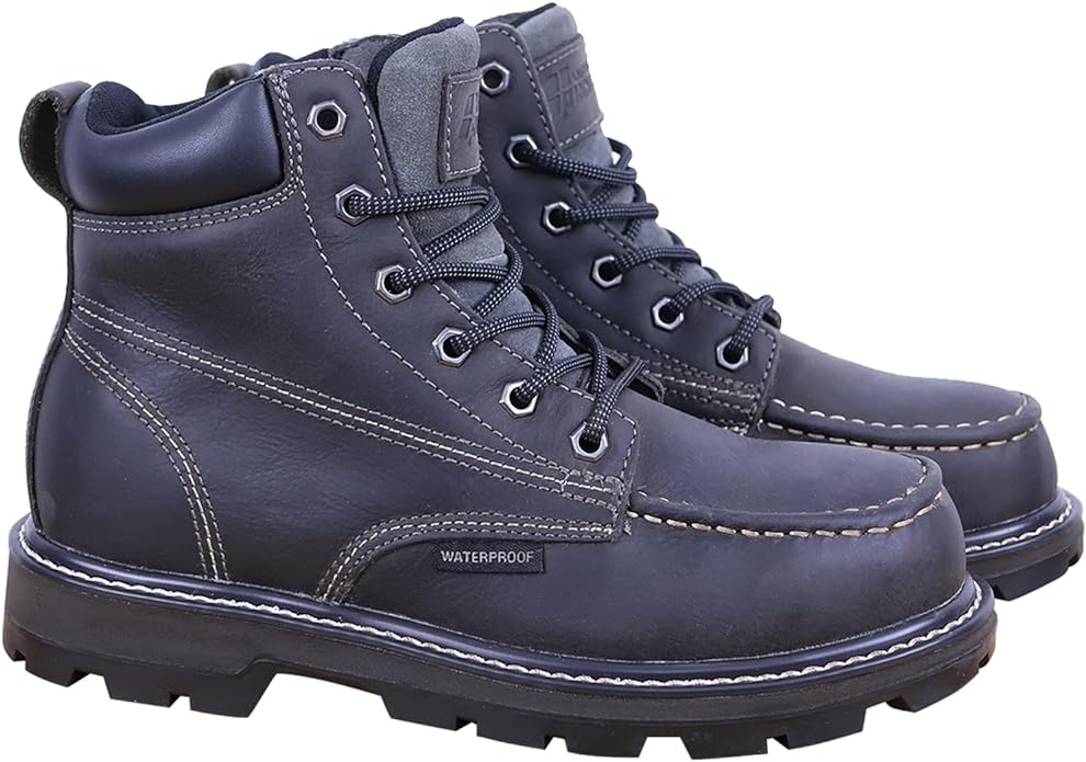 Womens Steel Toe Work Boots With 2 Insoles Waterproof Insulated Non Slip & Oil Resistant ASTM