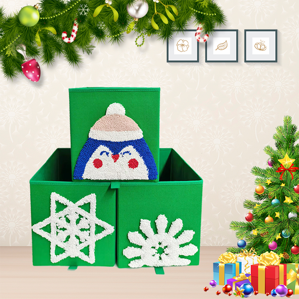 Premium Embroidered Christmas 10.5-inch Organizer 3pcs, Bake the Christmas Spirit