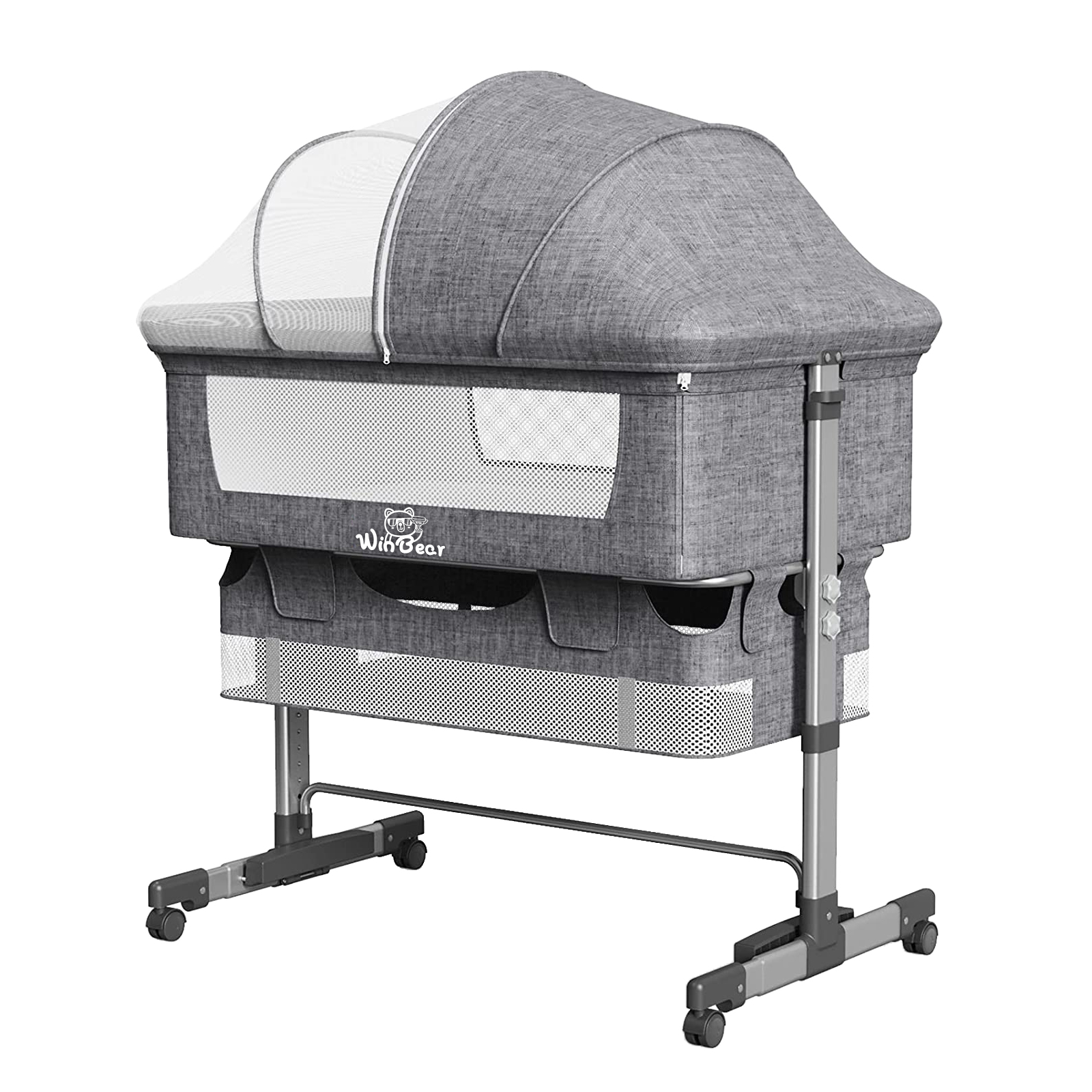 Baby Bassinet, Bedside Sleeper,Foldable Baby Bed to Bed, Adjustable Portable Bed for Infant/Baby/Newborn