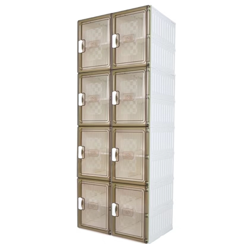 Foldable Clear Shoe Box,One Piece Shoe Rack, Bedroom Living Room Entrance Dormitory Accessory (For Entrance) Folding Sneaker Organizer,Portable Folding Shoe Cabinet,easy to install,can also store clothes,books and so on