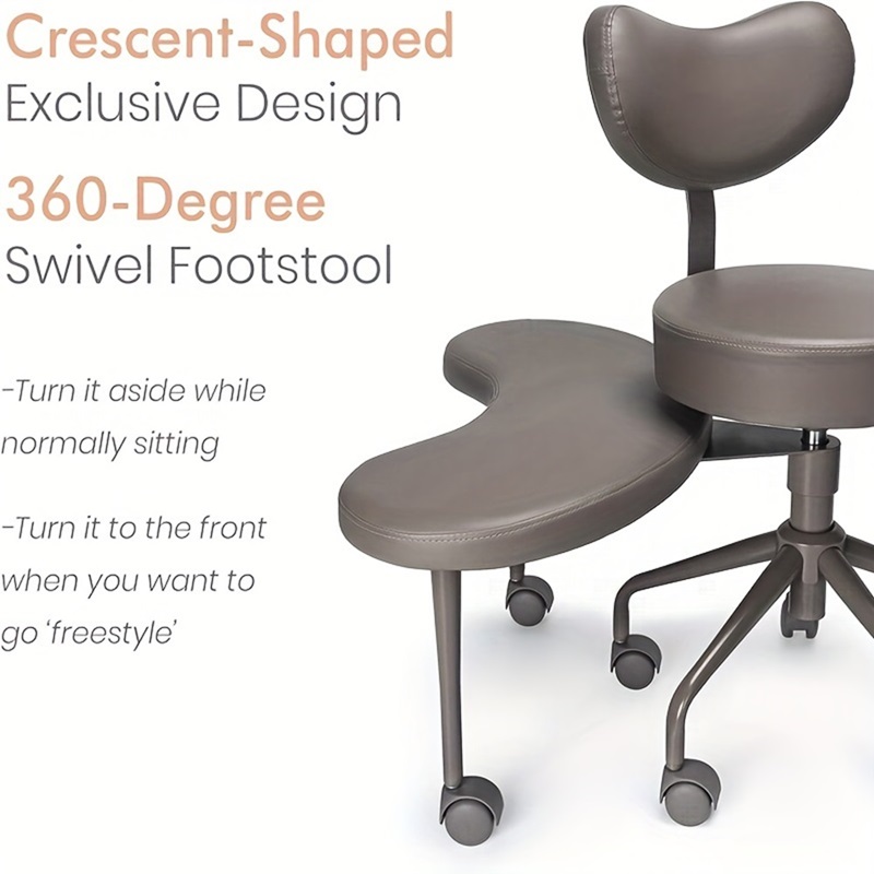 Meditation Chair, Home Office Desk Chair, Cross Leg Chair with Lumbar Support and Adjustable Stool, Multi-Functional Kneeling Chair, Height Adjustable, Yoga Table and Chair Flexible Design for Fidgeters