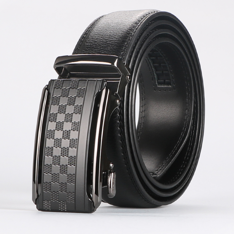 Leather Ratchet Belt Men - Customizable Fit, Effortless Style