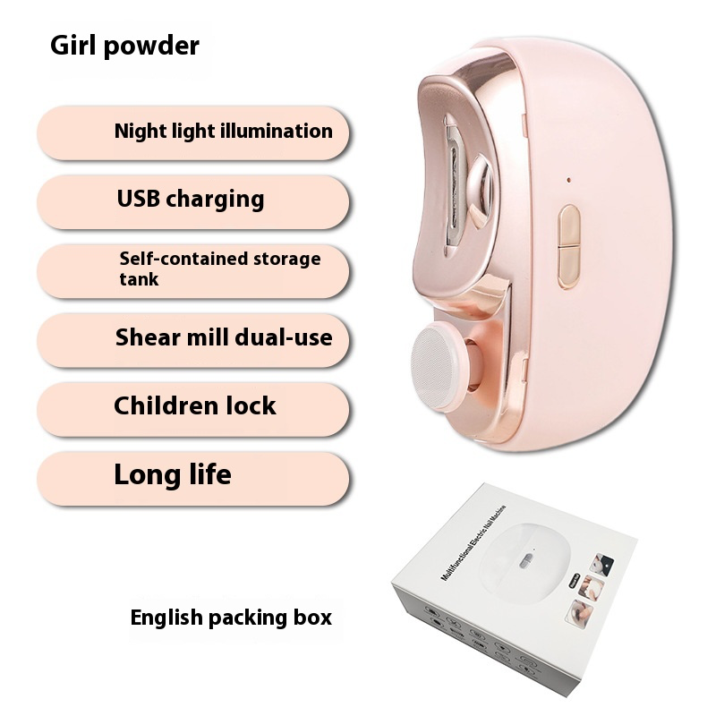 Nail polisher electric nail clippers children and adults anti-pinch nail clippers automatic nail clippers multi-function nail grinder，automatic nail grinder，Clipper Trimmer Automatic Nail