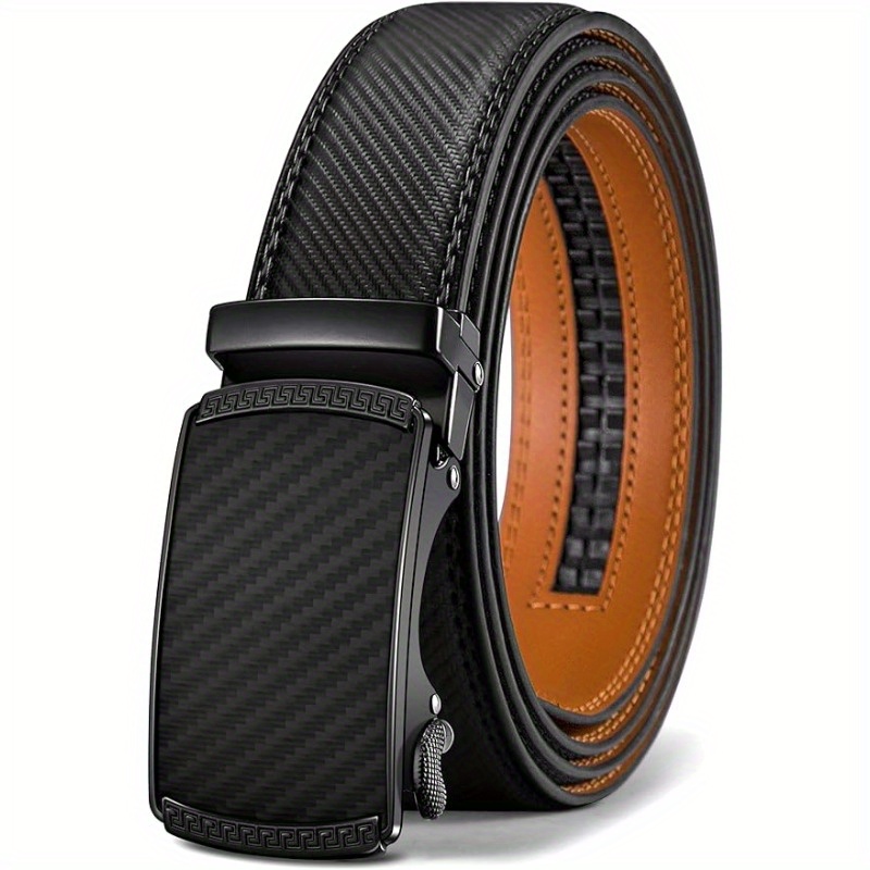 Leather Ratchet Belt Men - Customizable Fit, Effortless Style