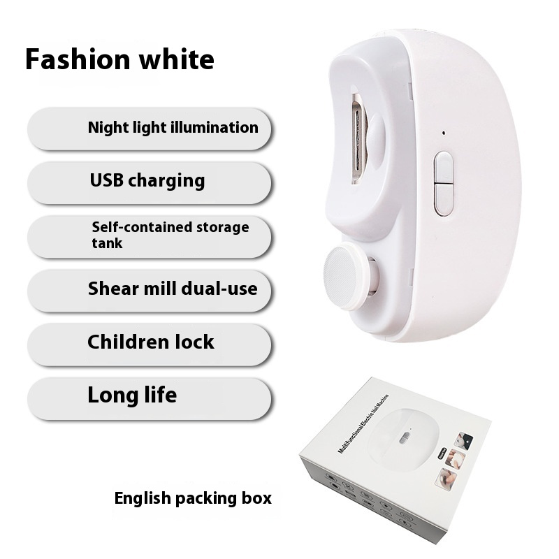 Nail polisher electric nail clippers children and adults anti-pinch nail clippers automatic nail clippers multi-function nail grinder，automatic nail grinder，Clipper Trimmer Automatic Nail