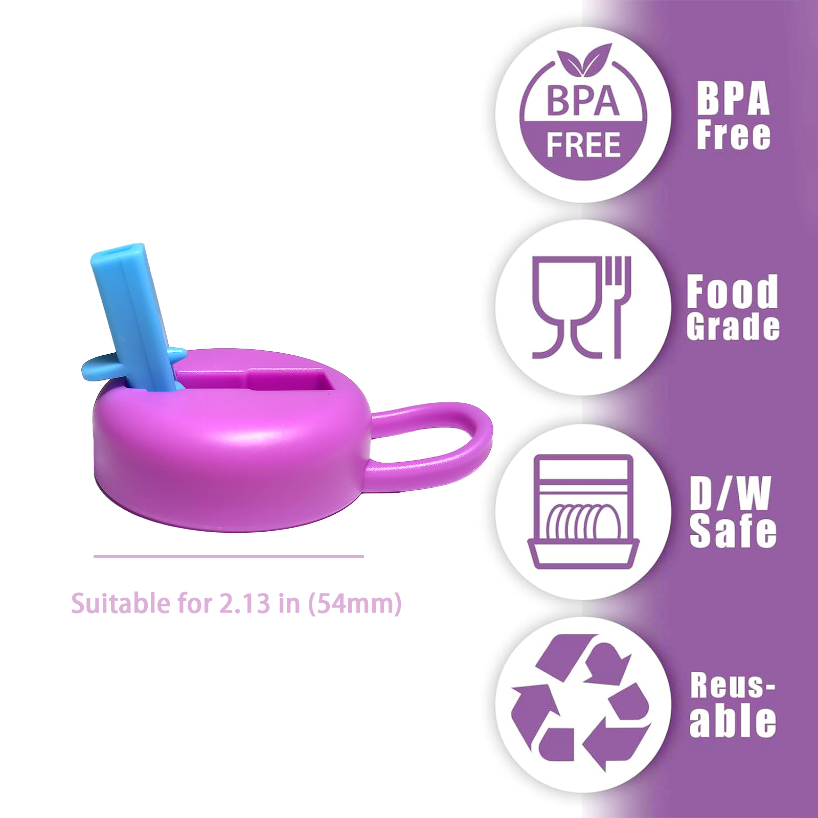 4-Pack Reusable Silicone Soda Can Lids with Straws | BPA-Free, Leak-Proof Can Covers for Coke, Beer, Energy Drinks | Fits Standard 12oz Cans (Camping, Picnics, Travel)