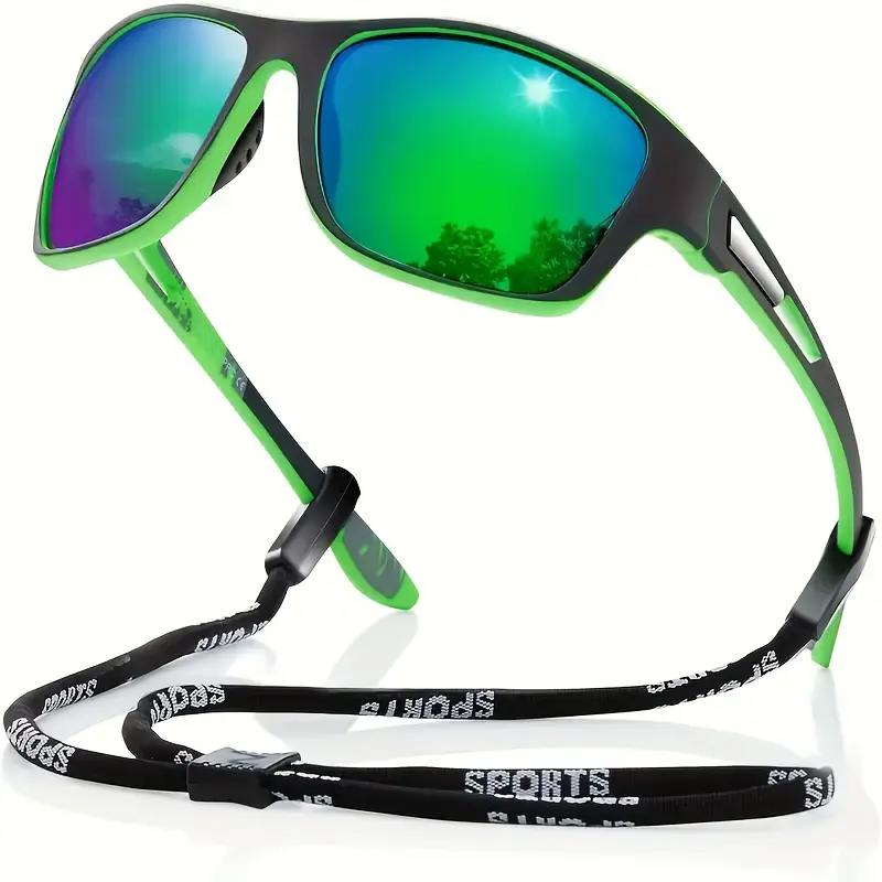 1/ 2pcs Fashion Packaged Anti-Glare Sunglasses Set with Eyewear Strap – Unisex Design for Fishing, Cycling &amp; Outdoor Adventures, Ideal for Travel &amp; Daily Wear