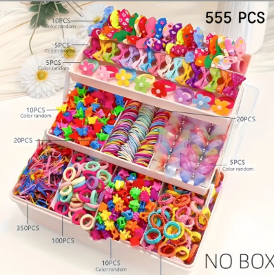 851 pieces / 748 pieces / 555 pieces / 260 sets of elegant bow hair accessories, suitable for both girls and ladies - including satin hair bands, multi-layered bow hair clips, etc. Essential for creating cute daily looks.