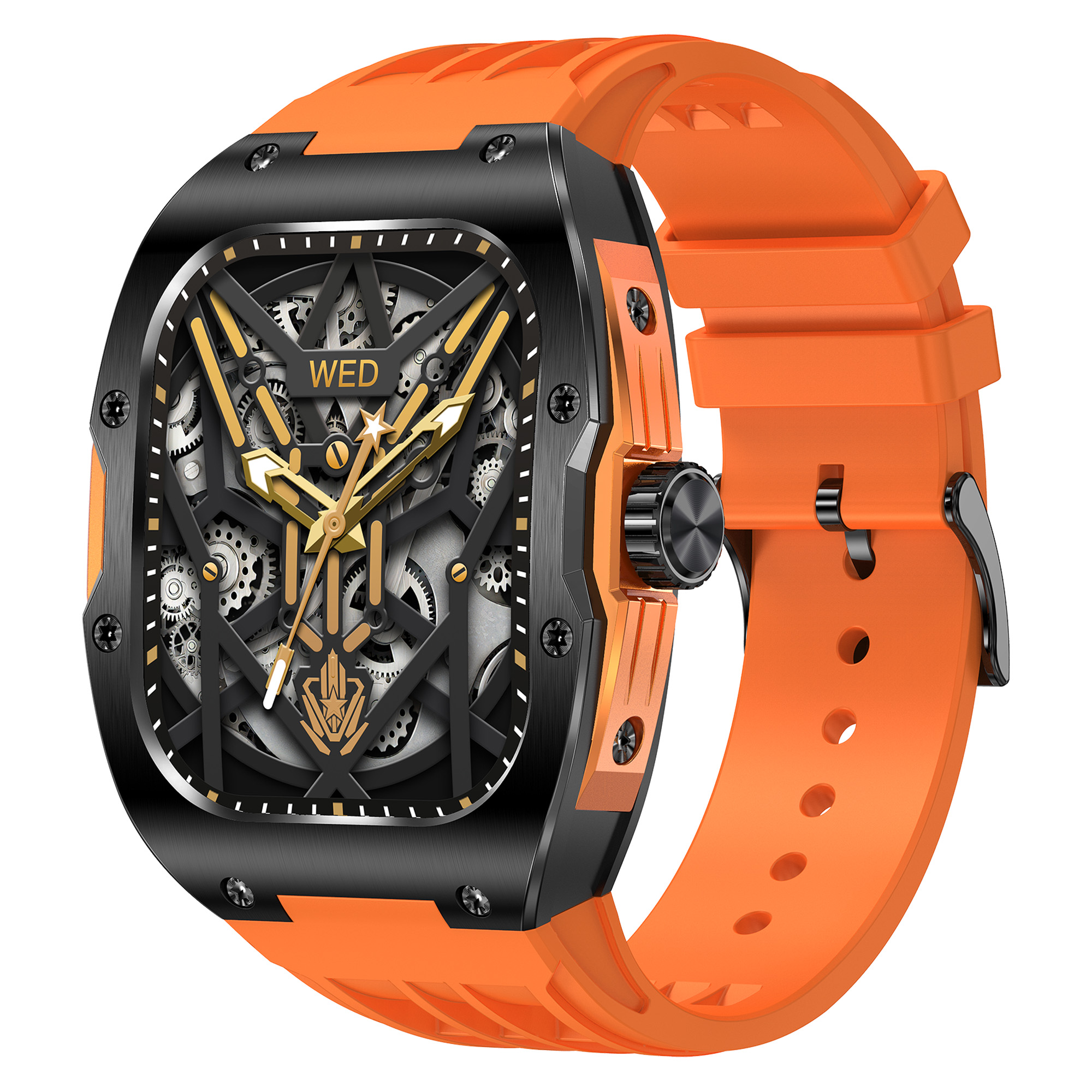 Smart Watch for Men 1.95-inch AMOLED HD Screen Wireless Call, Custom Dial, Fitness Tracker, 400mAh Battery Multiple Sports Modes 400 mAh Long Battery Life,Compatible with iPhone and Android,