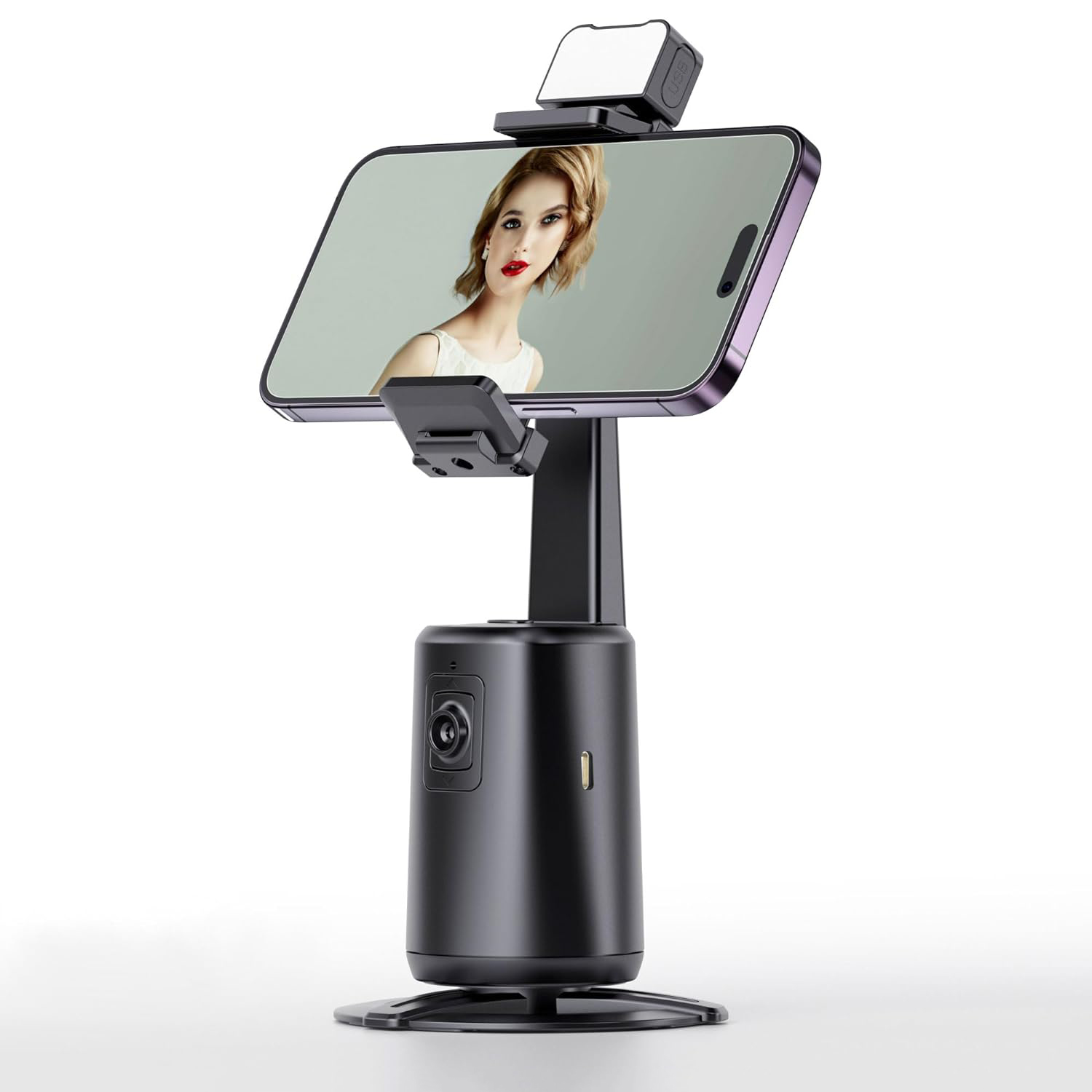 Phone Accessories Black automatic face tracking phone stand