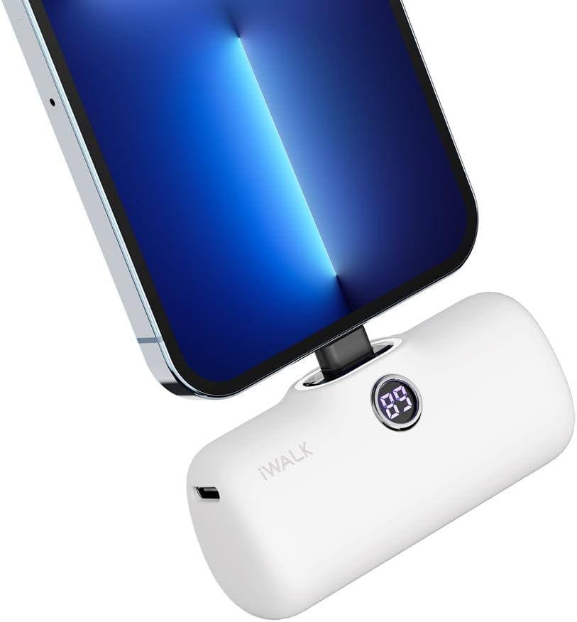 iWALK Portable Charger 4800mAh Power Bank Small and Cute Battery Pack Fast Charging power bank Compatible with iPhone 14/14 Plus/14 Pro/14 Pro Max/13/12/11 /XS/XR/X/8/7/6/Plus and More
