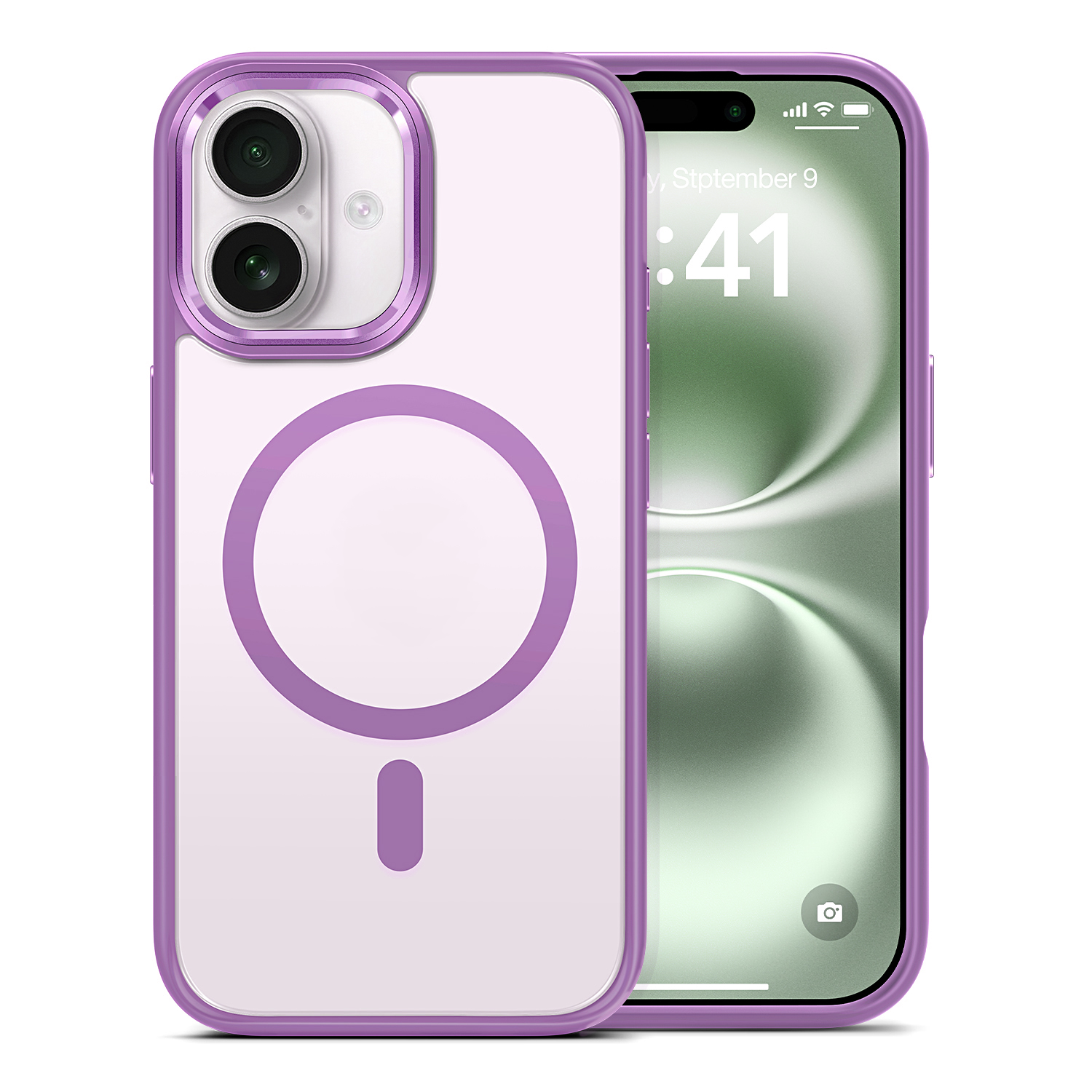 Transparent phone case, suitable for iPhone16/15/14/Pro/Max phone case, supports magnetic charging, military grade anti drop and anti yellowing phone case, sturdy and durable shock protection