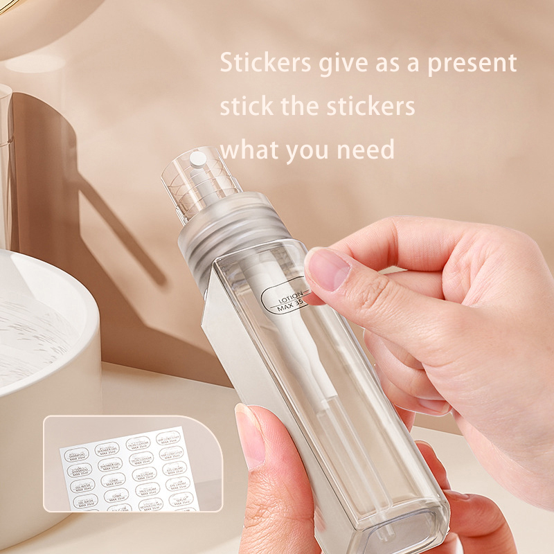 2Pcs package 4-in-one Travel Portable Dispenser Bottle(Color Random)