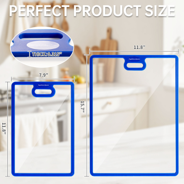 High-strength tempered glass adhesive board, with anti-slip edging, no stains, no odor, easy to clean, ultra-thin design for convenient storage.