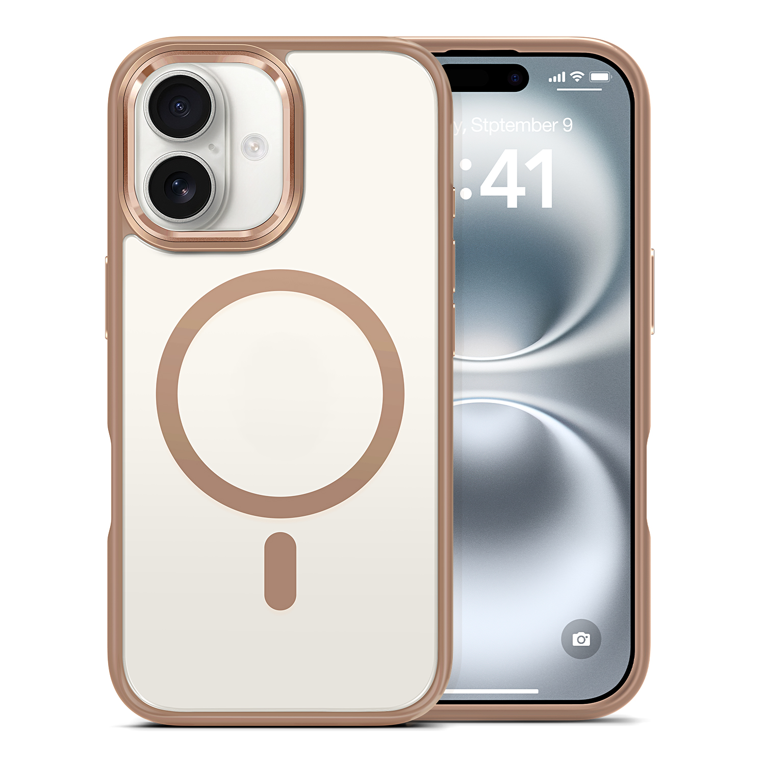 Transparent phone case, suitable for iPhone16/15/14/Pro/Max phone case, supports magnetic charging, military grade anti drop and anti yellowing phone case, sturdy and durable shock protection