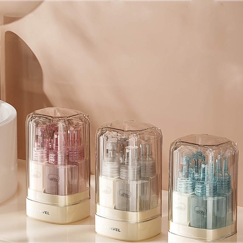 2Pcs package 4-in-one Travel Portable Dispenser Bottle(Color Random)
