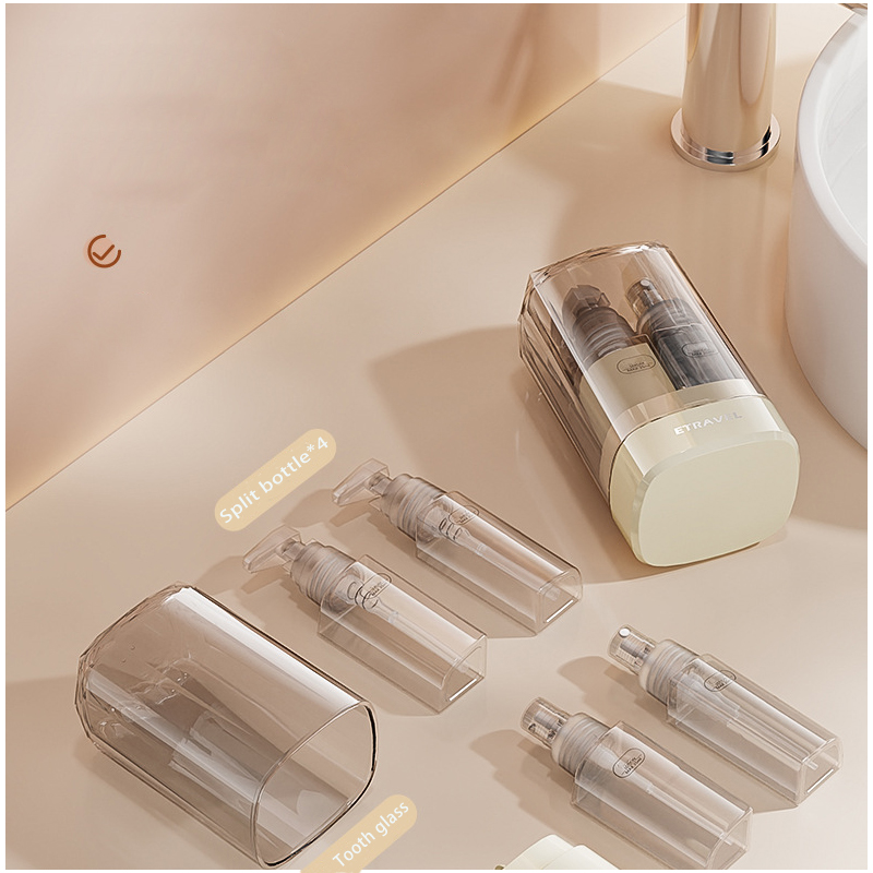2Pcs package 4-in-one Travel Portable Dispenser Bottle（Color Random)