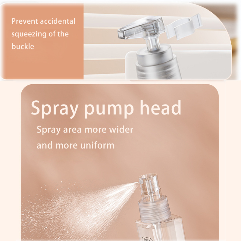 2Pcs package 4-in-one Travel Portable Dispenser Bottle(Color Random)