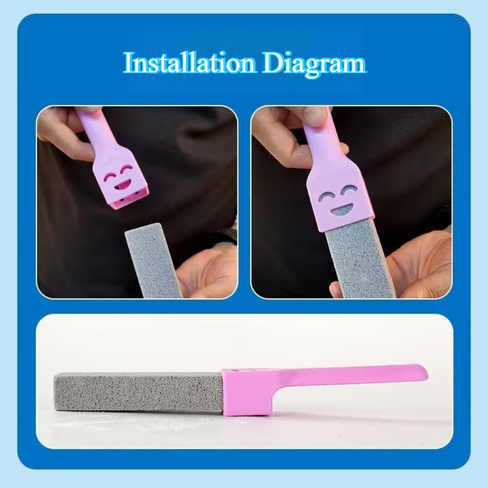 Pumice toilet brush cleaning stick - perfect for cleaning all corners of the bathroom, highly effective in removing urine stains, scale and water level marks. Ideal for cleaning the toilet.