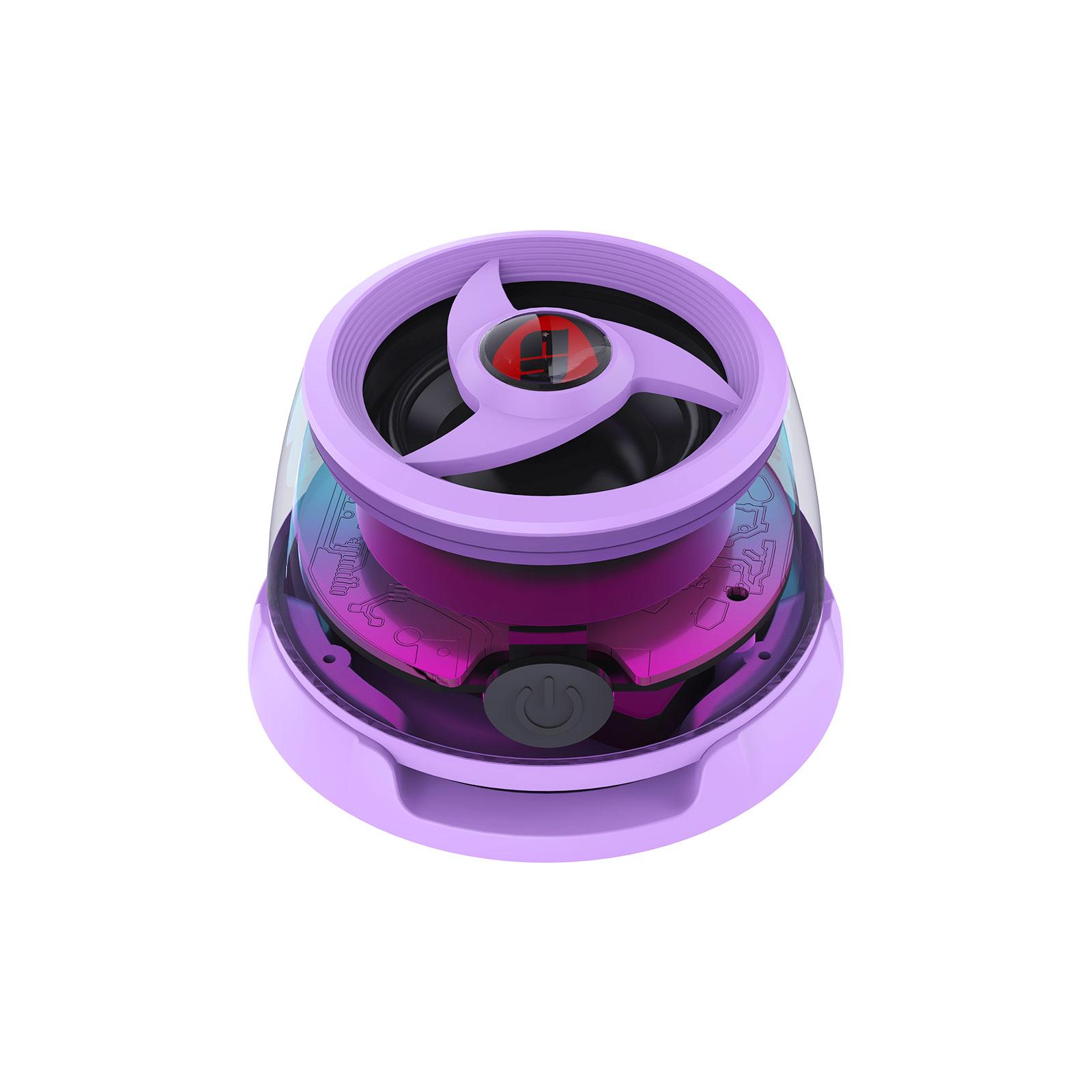Magnetic Cyber Bluetooth Speaker Compact & Portable RGB Lights HiFi Sound with Deep Bass 6 Hours Playtime TWS Pairing Perfect for Outdoor & Home