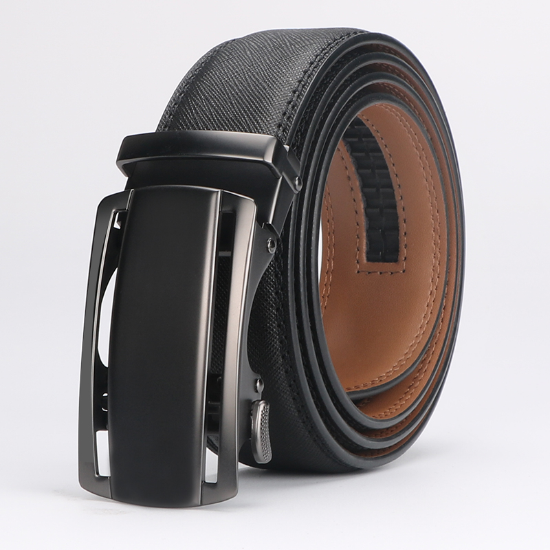 Men's Belt, Slide Ratchet Belt with Premium Leather, Ratchet Dress Belt with Automatic Click Buckle, Father's Day Gift