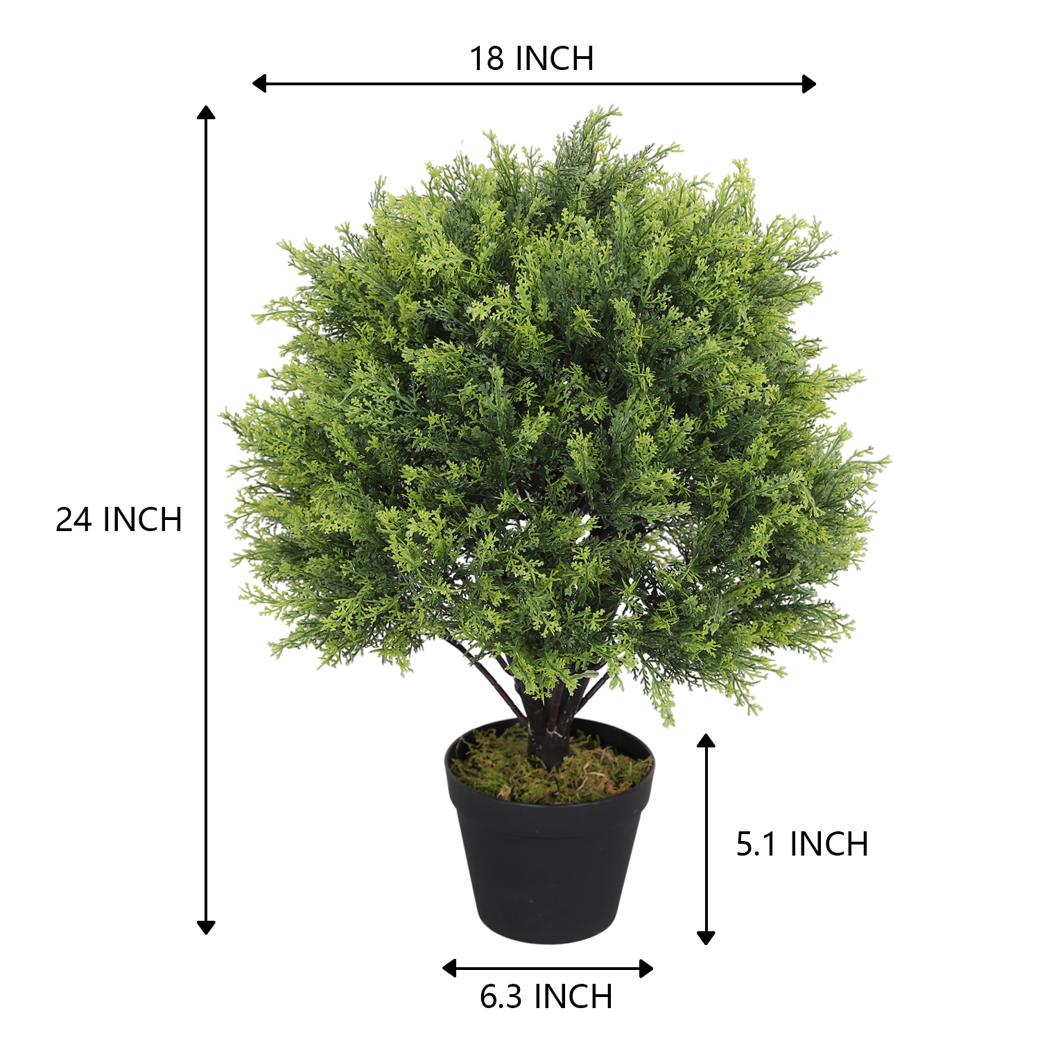 Green plants decorative ornaments bonsai pot Simulation round tree type factory manufacture