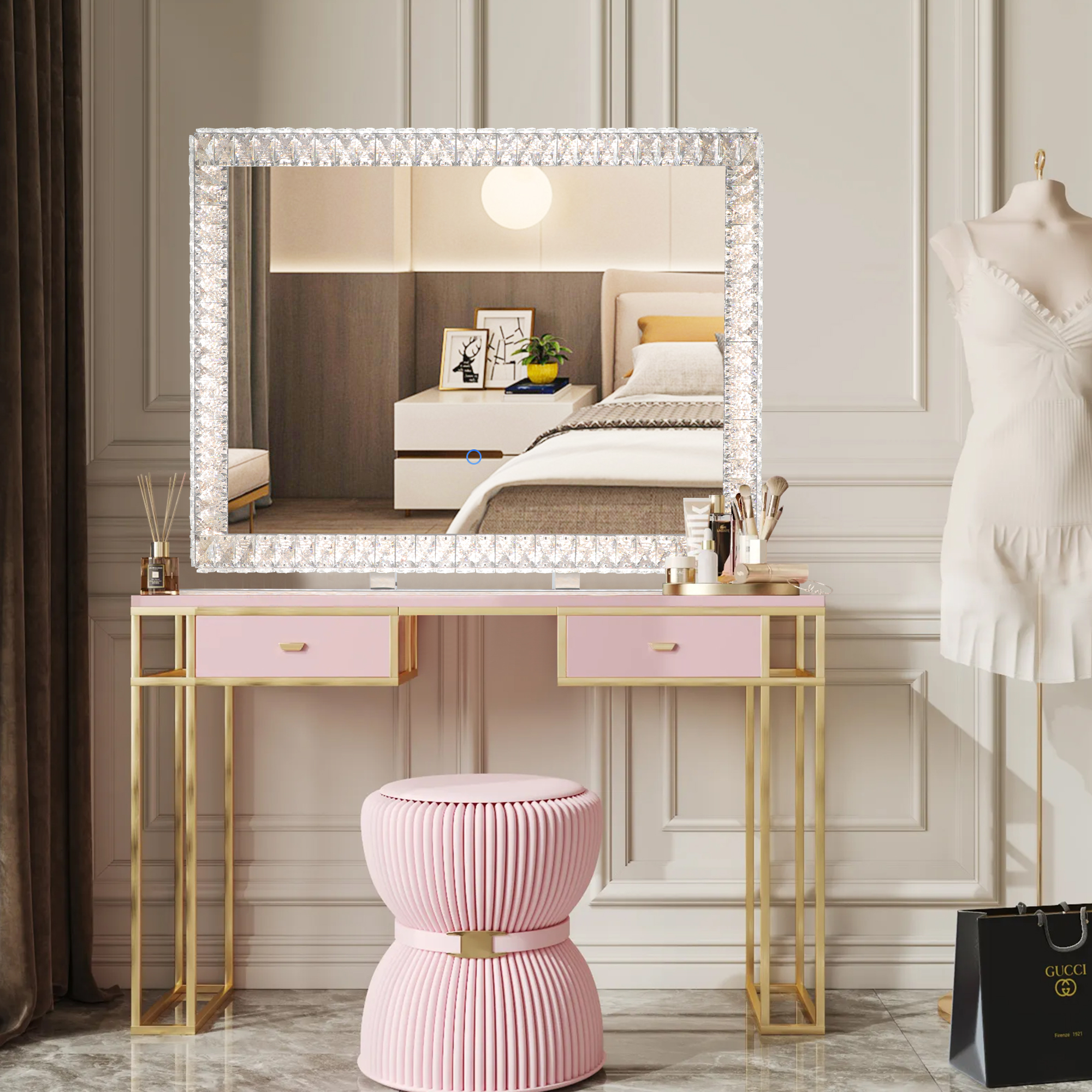 LED Vanity Mirror with Touch ON/Off Dimmer