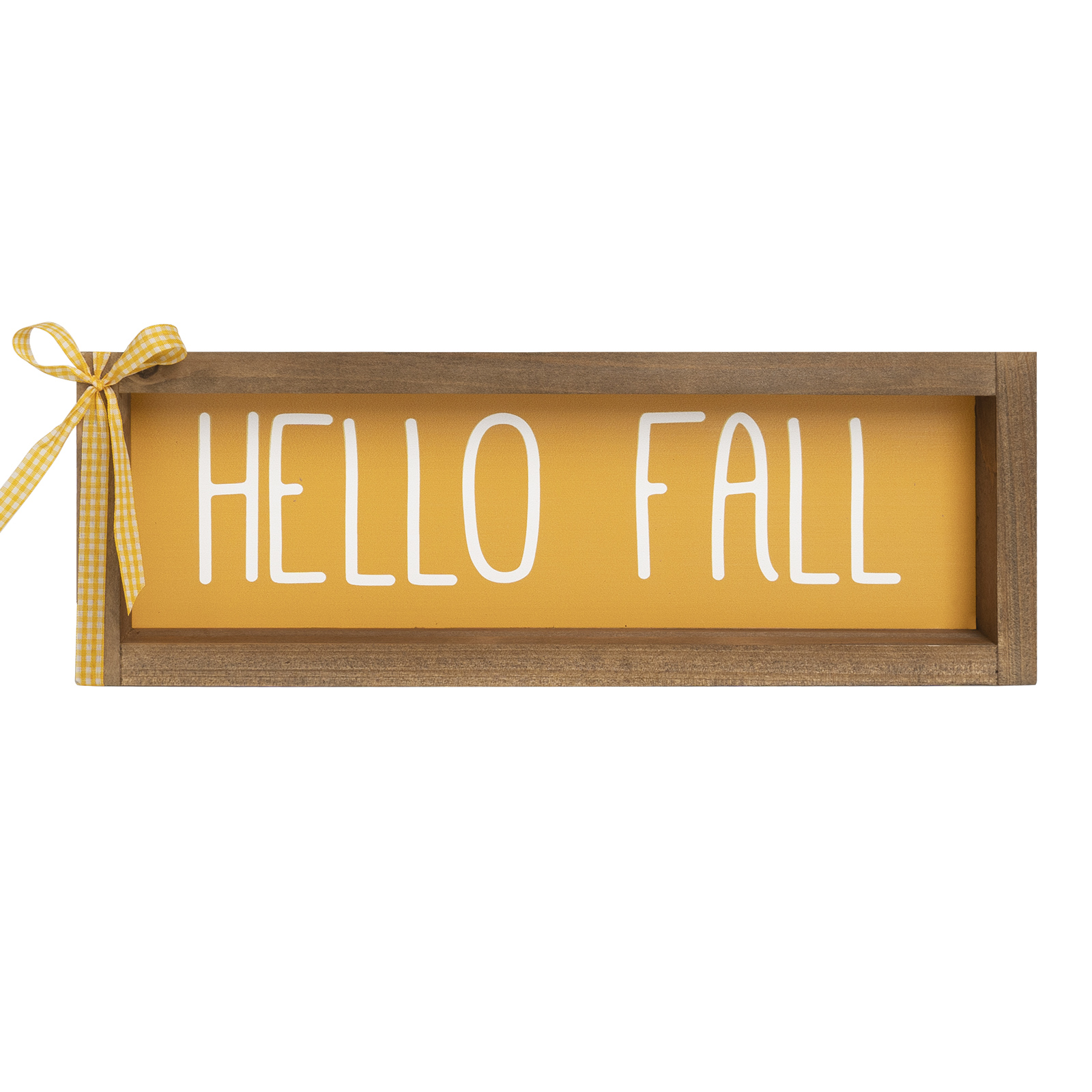 Hello Fall Sign, Wooden Fall Decorations for Home, Indoor Autumn Centerpieces for Tables Wall Shelf Desk Mantle Farmhouse House Decor