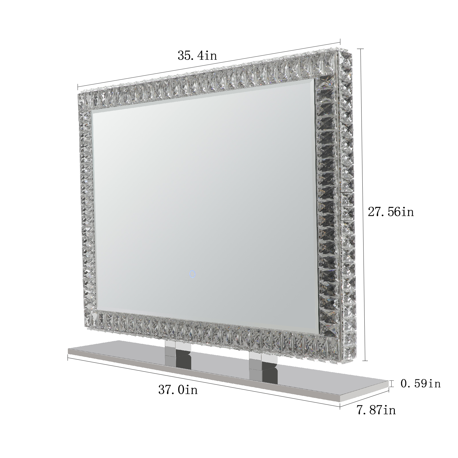 LED Vanity Mirror with Touch ON/Off Dimmer