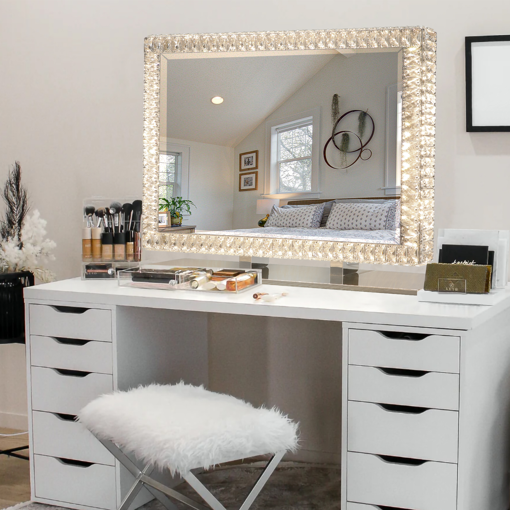LED Vanity Mirror with Touch ON/Off Dimmer