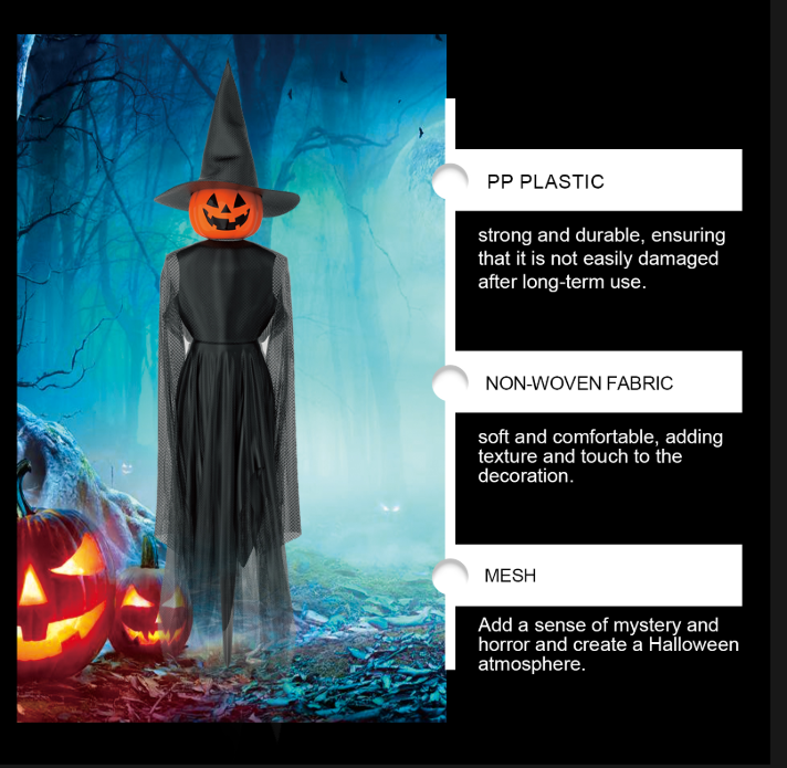 Halloween Themed Enchanting Pumpkin Witch Hanging Set Unique Crafting Festive Charms Perfect for Events and Parties