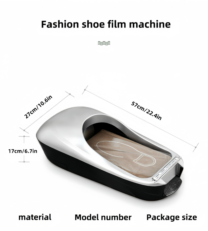 Automatic Shoe Cover dispenser - "Slip-Resistant Shoe Cover Disposable" for safe indoor environments, available in two styles of white and silver, fits all sizes，and two rolls of shoe film, which is more affordable