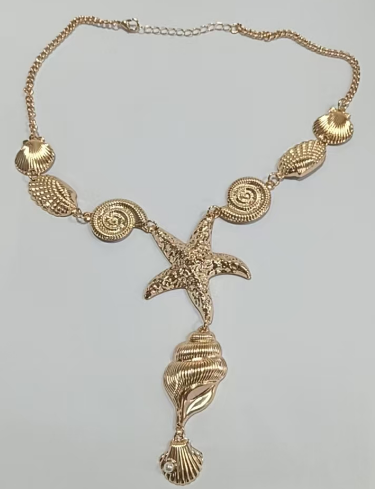 " Lxalry Ocean style geometric Y-shaped  starfish, snail and shell element design,  holiday versatile graduation   Teacher's Day gift"