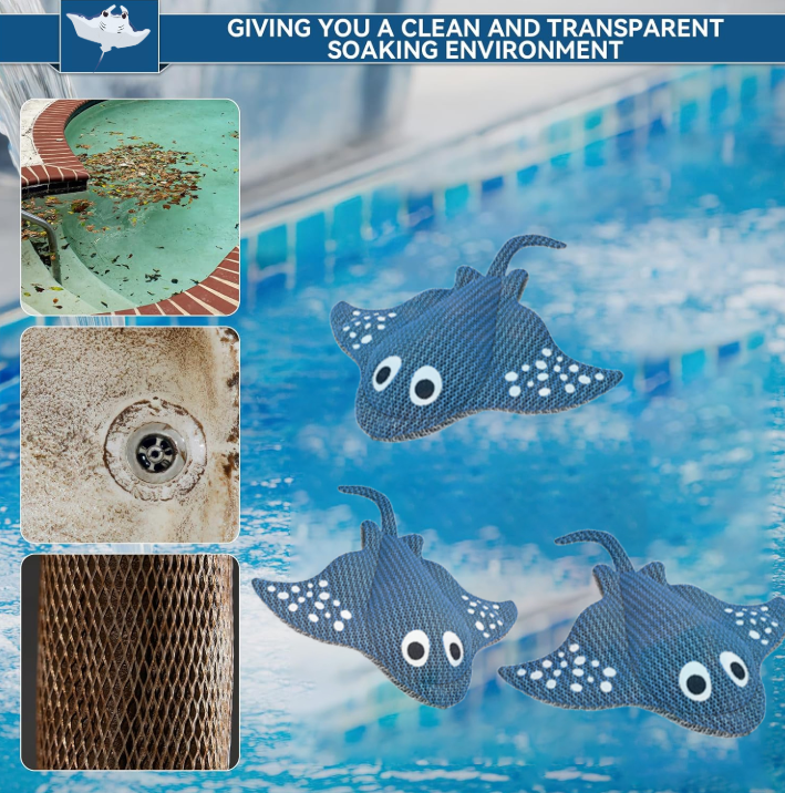 Hot tub, hot spring floating dirt and scum absorber, used to collect dirt, oil and dirt, hot spring bath cleaner, cleanable, reusable sponge oil absorber-hot pool accessories