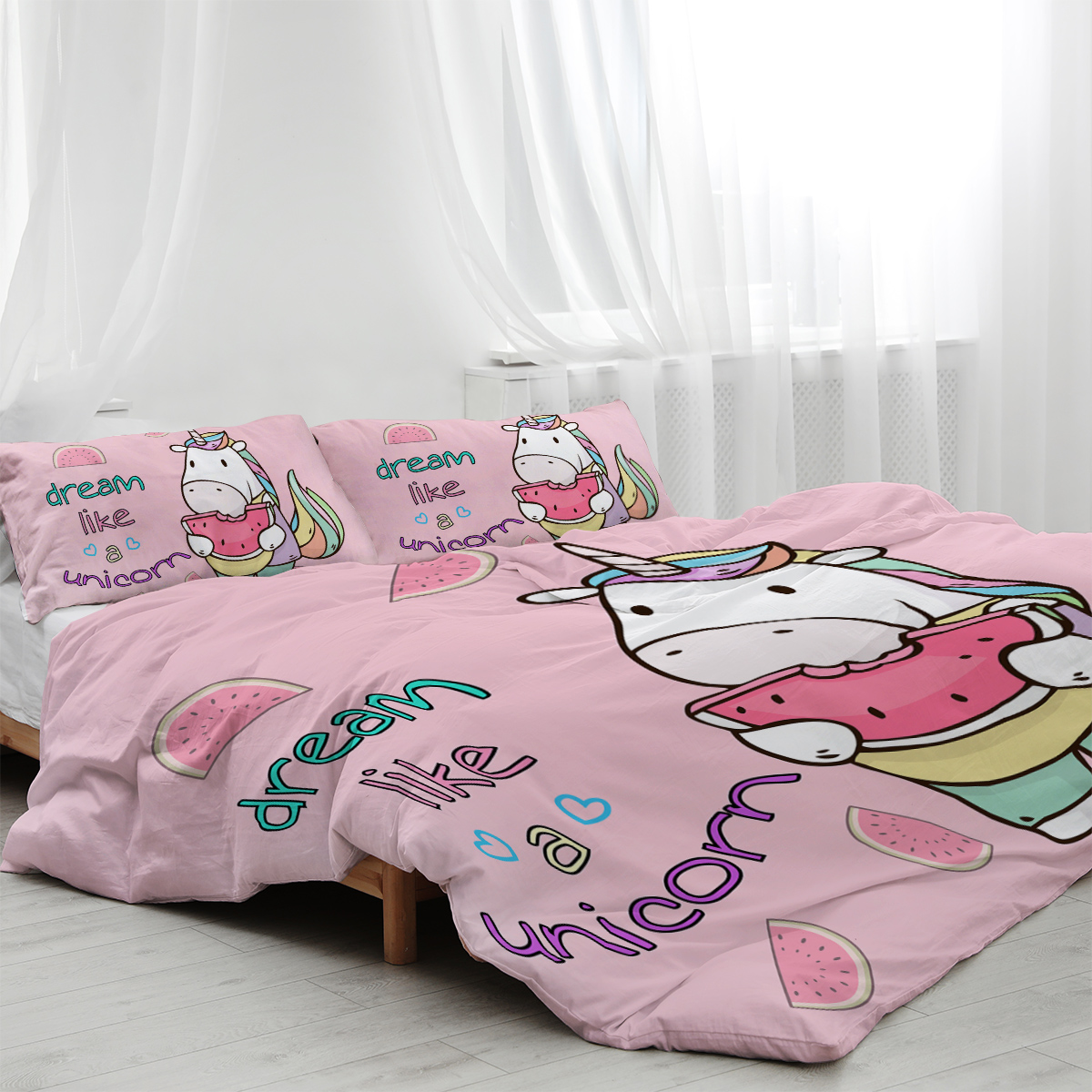 Beautiful Pattern Comforter Duvet Cover Queen Size 3 Pieces Bedding Set Easy Care and Machine Washable Duvet Cover Set Gift for Women Girls