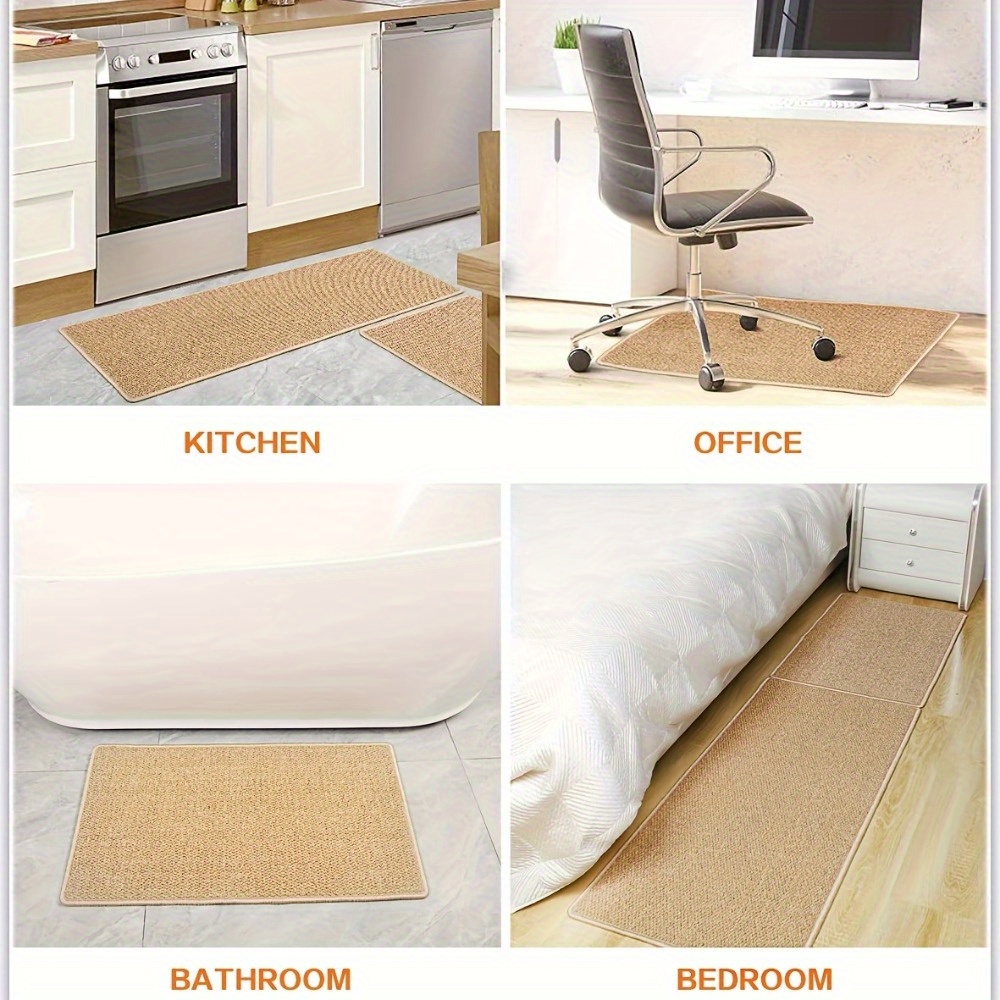 1Pc Laundry Room Rug and Mats 25X95In, Supert Absorbent Runner Rugs, Satin Resistant Washable Non Skid And Under The Sink Anti Fatigue Mats For Hallway Laundry Room, Indoor Door Mats, Hallways Runners Rug