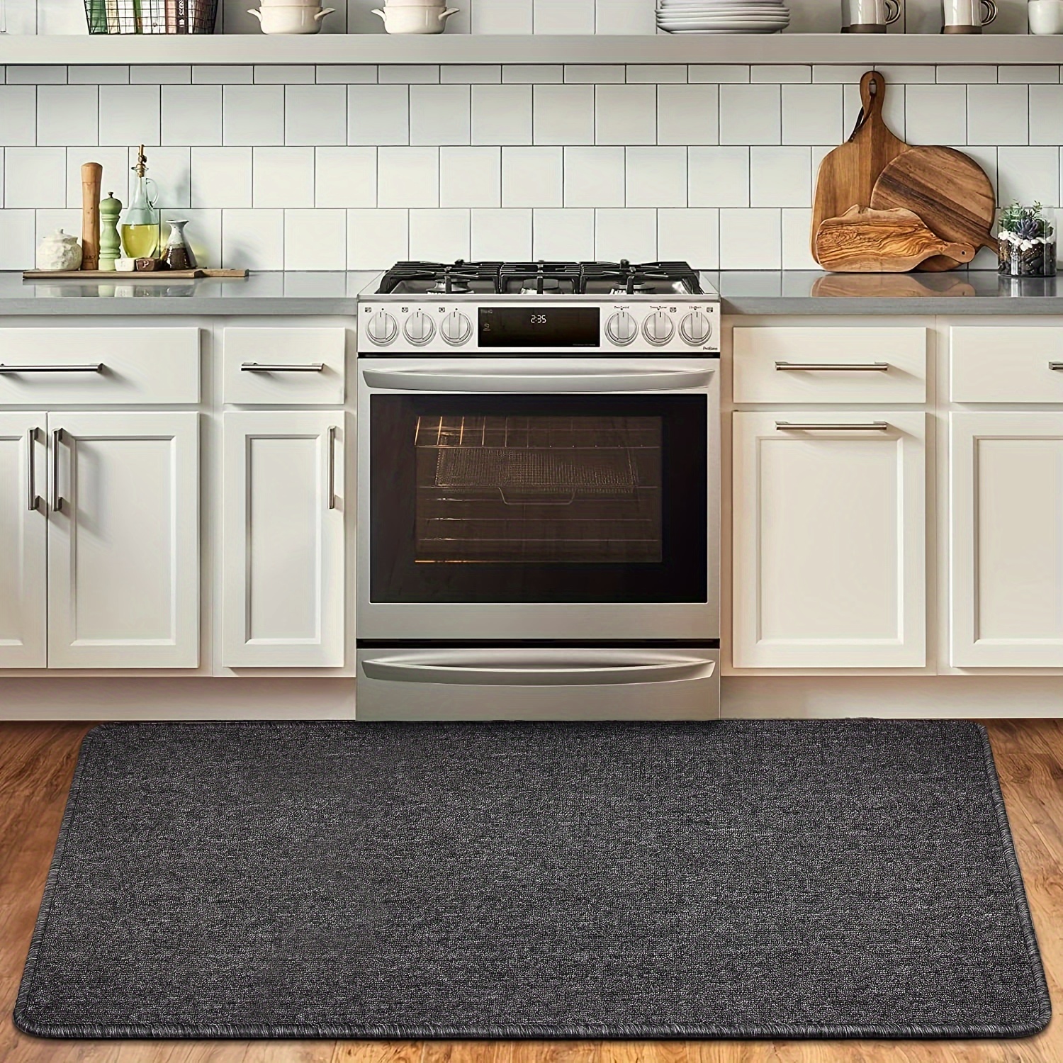Kitchen Rug and Mats 31.5X17.3In, Kitchen Rugs and Mats Non Skid Washable, for Kitchen Sink Side Mats, Aisle Rugs, Hallway Rugs