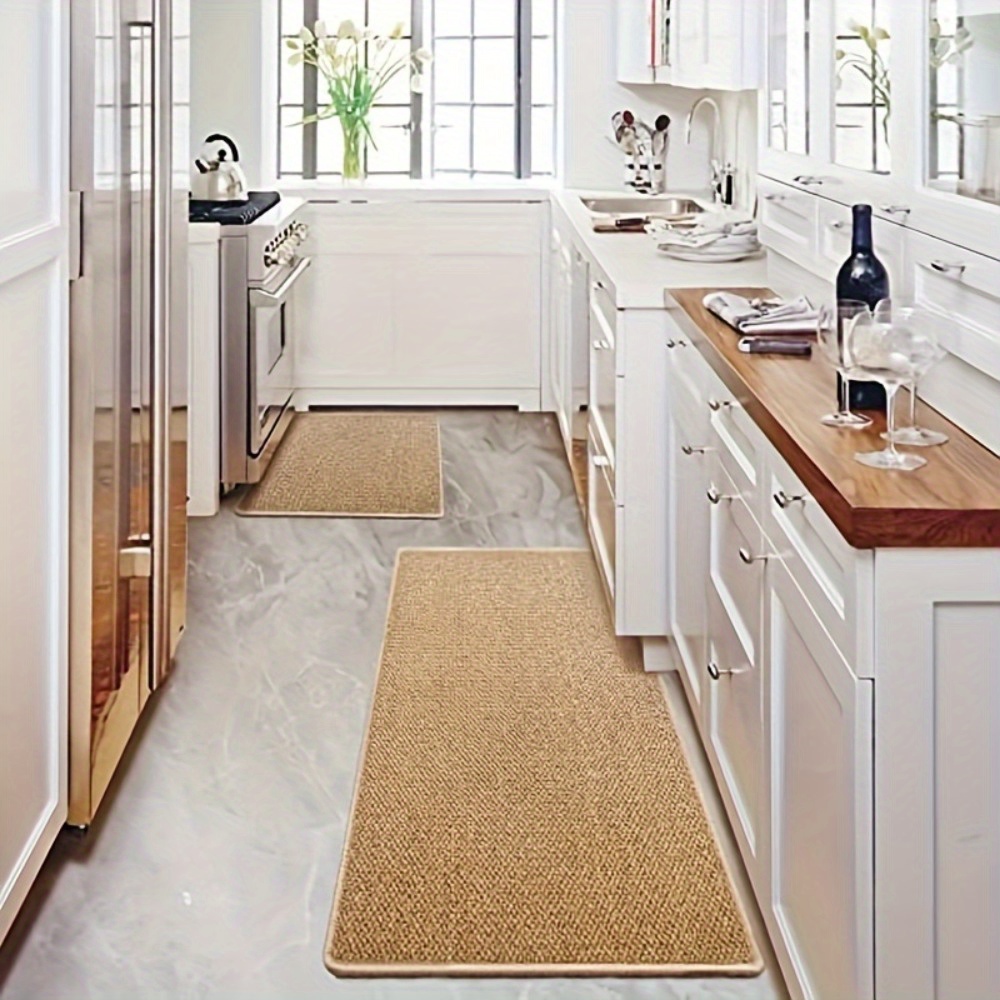 1Pc Laundry Room Rug and Mats 25X95In, Supert Absorbent Runner Rugs, Satin Resistant Washable Non Skid And Under The Sink Anti Fatigue Mats For Hallway Laundry Room, Indoor Door Mats, Hallways Runners Rug