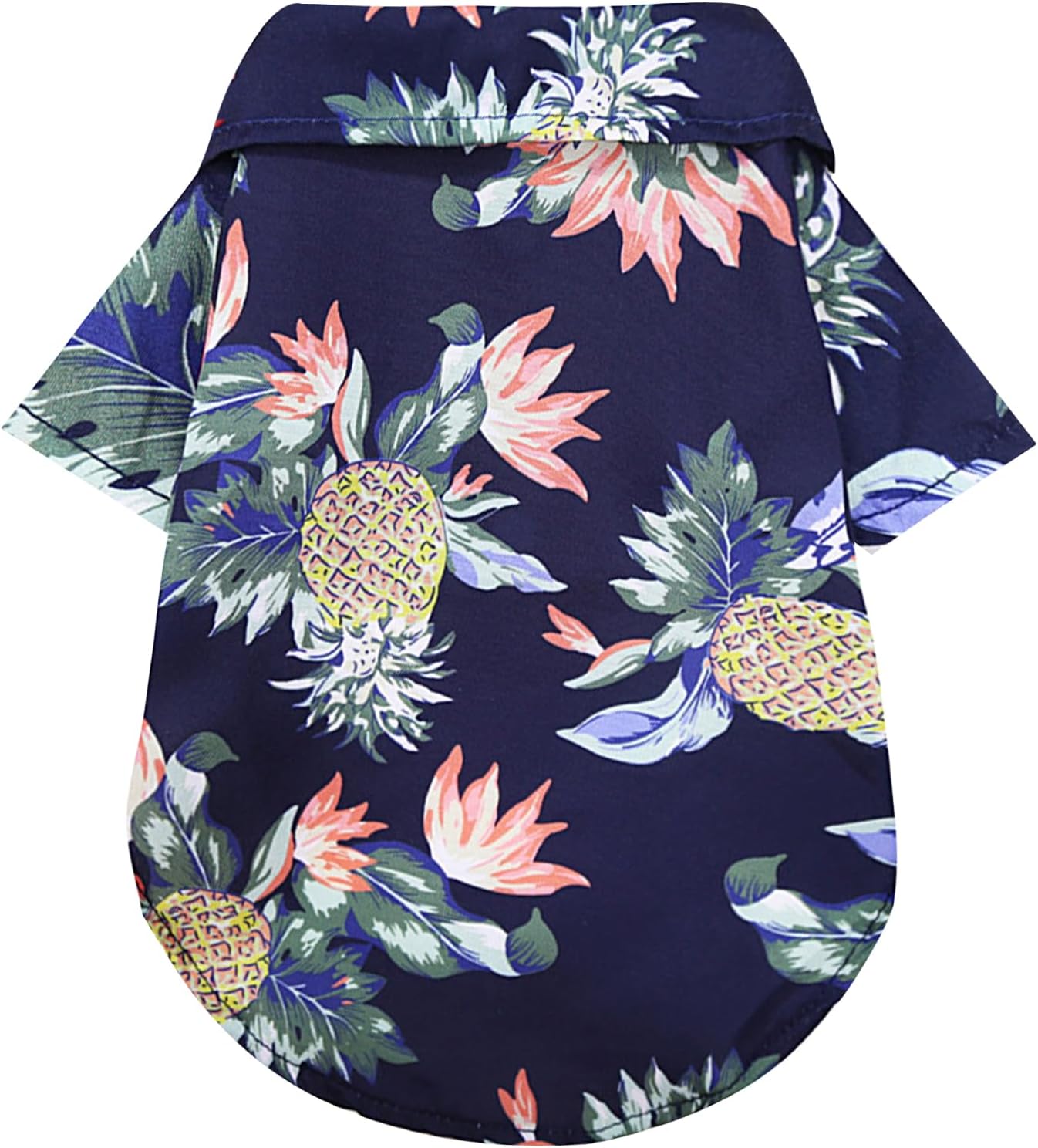 Dog Shirt Hawaii Style Pets Printed Polo Clothes Breathable for Puppy X2002