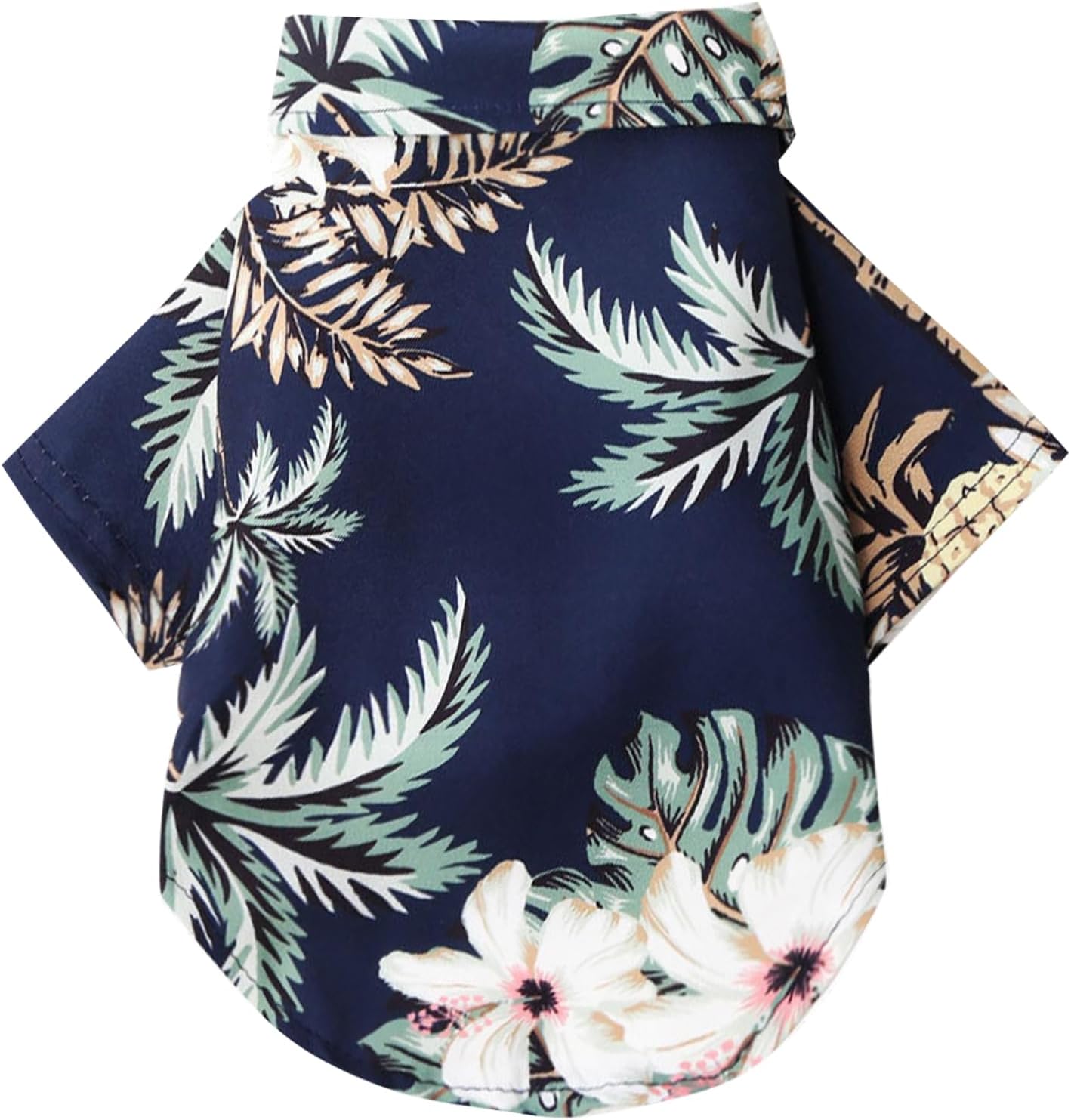 Dog Shirt Hawaii Style Pets Printed Polo Clothes Breathable for Puppy X2002